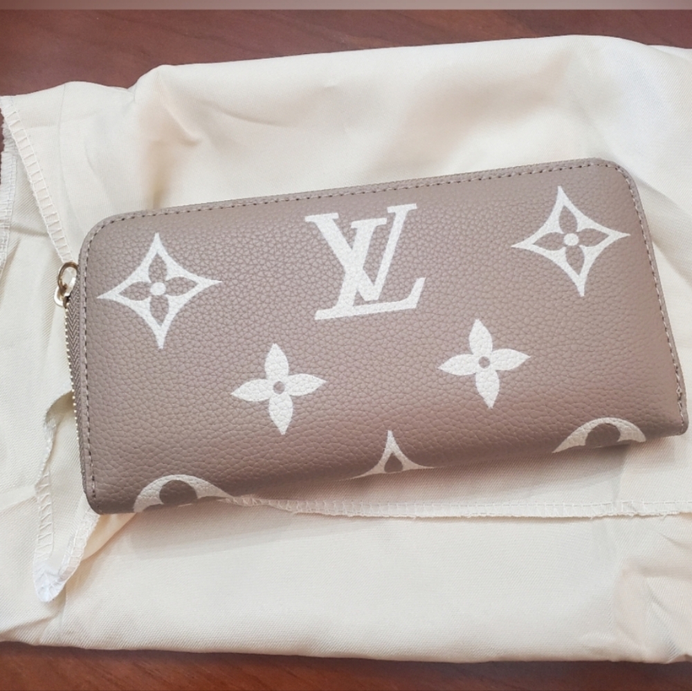 Tan And White Wallet